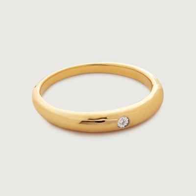 Gold Deia Mini Diamond Ring Diamond