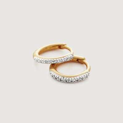 Gold Riva Diamond Mini Huggie Earrings Diamond