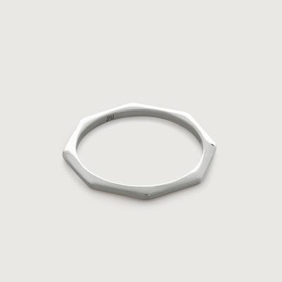 Sterling Silver Octagon Stacking Ring