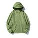 Wyongtao Women s Lightweight Hooded Raincoat Waterproof Packable Active Outdoor Rain Jacket Army Green XXXXXL