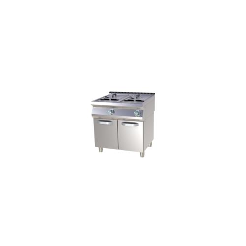 GT24 Gastro Elektro Fritteuse Friteusse Standgerät Unterbau 2×17 Liter 800x730x900 mm 50-190°C 27 kW