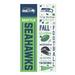 Seattle Seahawks 47" Double Sided Fall Leaner Fan Sign