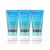 Revitalize Your Skin with Neutrogena Hydro Boost Gentle Exfoliating Daily Facial Cleanser - Hyaluronic Acid Infused Hydration Boosting Face Wash - Oil-Free Non-Comedogenic Formula - 5 Oz (Pack Of 3)