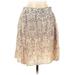 Elie Tahari Casual A-Line Skirt Knee Length: Tan Bottoms - Women's Size 10