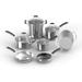 Cuisinart Heritage™ Stainless Collection Cookware Sets Non Stick/Stainless Steel in Gray | 10 W in | Wayfair 98-11TR