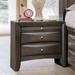 Lark Manor™ Houchins 2 - Drawer Solid Wood Nightstand in Oak Wood in Gray | 25 H x 26 W x 17 D in | Wayfair LTTN5408 45556208