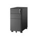 Mount-it 3 - Drawer Filing Storage Cabinet Stainless Steel in Black/Gray | 23.35 H x 11.81 W x 19.69 D in | Wayfair MI-944B