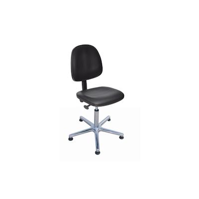 PROREGAL Antistatischer Arbeitsstuhl Arlington, großer Rückenlehne, Sitzneigeverstellung, ESD-Sitz, Sitzhöhe 48-67cm, Kunstleder, Aluminium-Fußkreuz Image