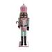 The Holiday Aisle® African American Pastel Peppermint Nutcracker -15" Wooden Wood in Brown | 15 H x 4 W x 4 D in | Wayfair
