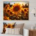 August Grove® Orange Sunflowers Sunlit Sunflowers II Canvas, Cotton | 12 H x 20 W x 1 D in | Wayfair D1F206FE4AC04E84A06BAA31F5B313D3