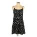 Miss Daisy Casual Dress - A-Line Scoop Neck Sleeveless: Black Dresses - Women's Size Medium