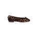 Steve Madden Flats: Slip On Chunky Heel Boho Chic Brown Leopard Print Shoes - Women's Size 5 - Almond Toe