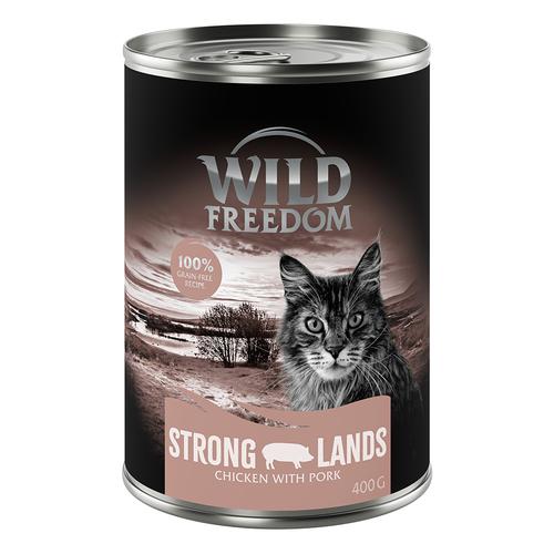 6 x 400 g Strong Lands - Huhn und Schwein Wild Freedom Nassfutter (getreidefrei)