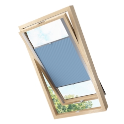 KS Handel 24 Dachfensterplissee Faltrollo Thermo verdunkelnd passend für Velux P06 Blau Image