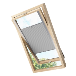 KS Handel 24 Dachfensterplissee Faltrollo Thermo verdunkelnd passend für Velux MK10 Hellgrau Image