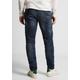 Slim-fit-Jeans STREET ONE MEN Gr. 36, Länge 32, blau (dark blue wash) Herren Jeans Slim Fit