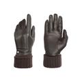 Lederhandschuhe PEARLWOOD "Lipa" Gr. 8, braun (dunkel brown) Damen Handschuhe Fingerhandschuhe