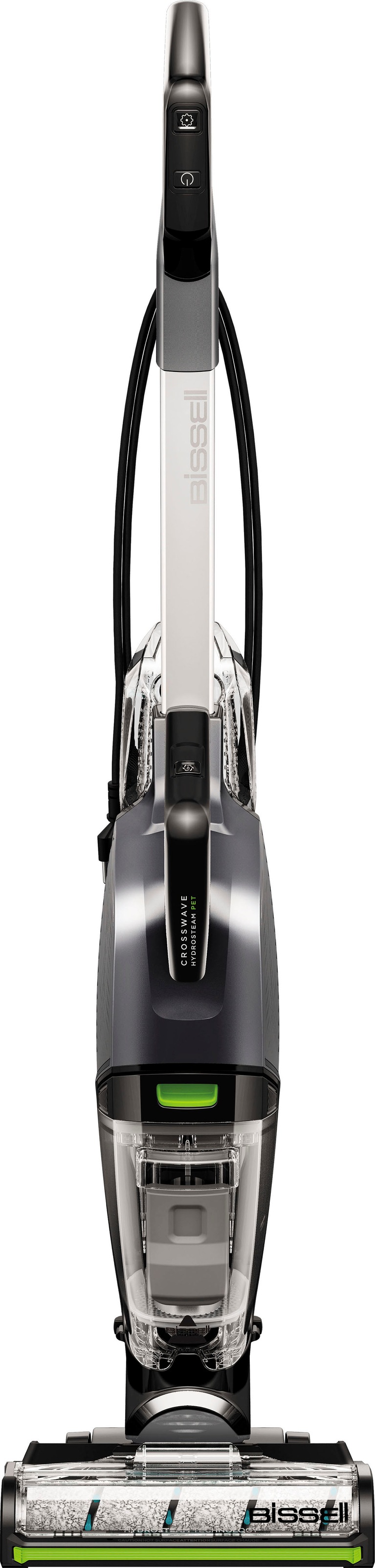 BISSELL Nass-Trocken-Sauger "3527N, CrossWave Hydrosteam PET Select, Dampffunktion", grau, B:25cm H:111,8cm T:27cm, Mehrzwecksauger, reinigt festsitzenden Schmutz, Dual-Tank, saugen, wischen, trocknen