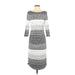 Athleta Casual Dress - Midi: Gray Color Block Dresses - Women's Size X-Small