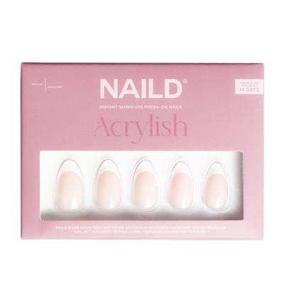 NAILD French Acrylish Kunstnägel White Almond Image