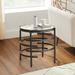 Latitude Run® 21.65" tall End Table in Gray/White/Brown | 21.65 H x 20.67 W x 20.67 D in | Wayfair A8BA69AD5EAF49FF89C99F95C99DE0AE