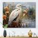 Red Barrel Studio® White Peach Heron Herons Haven On Canvas Print Metal | 30 H x 40 W x 1.5 D in | Wayfair 4D94734BA6B74017844E7346A9ED688E