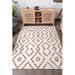 Brown/White 78 x 55 x 0.7 in Area Rug - Union Rustic Keiten Indoor/Outdoor Area Rug Polyester | 78 H x 55 W x 0.7 D in | Wayfair