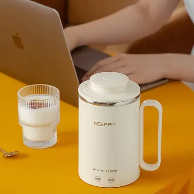 Bouilloire à eau chaude électrique portable mini tasse de voyage tasse à bouillie chauffage
