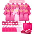 Ensemble de 6/10/12 Robes de Spa en Satin pour Fille Kimono Cadeaux de ixd'Anniversaire pour