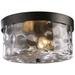 Grand Aisle 11" Wide 2-Light Outdoor Flush Mount - Hazelnut Bronze