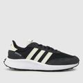 adidas run 70s trainers in black & white