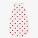 Petit Bateau Baby Girls White Hearts Sleeping Bag