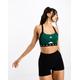 adidas training sports bra in dark green