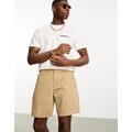 Abercrombie & Fitch 7inch stretch waist chino short in tan-Brown