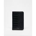 Ted Baker Alfie croc effect travel organiser in black