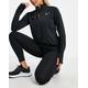 Nike Running Pacer Dri-Fit half-zip long sleeve top in black