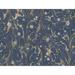 Navy Marbled Endpaper Peel and Stick Wallpaper