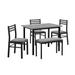 Monarch Specialties - Dining Set, 5Pcs Set, 40" Rectangular, Kitchen, Small, Metal And Laminate