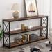 3 Tier Console Table w/ Side Guardrail, Entryway Table Hallway Table - 54 x 84