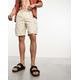 PacSun slater cord cargo shorts in cream-White