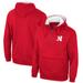 Men's Colosseum Scarlet Nebraska Huskers Half-Zip Hoodie