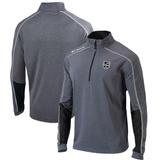 Men's Columbia Gray/Black Los Angeles Kings Omni-Wick Shotgun 2.0 Quarter-Zip Pullover Top