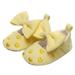nsendm Male Shoes 3 Month Shoes Heart Embroider Bowknot First Walkers Shoes Toddler Sandals Princess Shoes 3 Yr Old Soccer Cleats Yellow 12