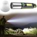 PATLOLAV New Strong Flashlight LED Work Light 4inch Magnetic Flat EDC Flashlight with Clip 3 Modes Portable Ultra-Light Bright Waterproof Pocket Light for Camping Repairing Hiking Emergencies