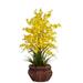 Dancing Lady Silk Flower Arrangement - Yellow