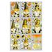 9 Sheets Bee Gnome Stickers Removable Window Stickers Decals for Home Classroom Party Supplies Office Spring