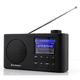 Soundmaster IR6500SW kleines Internetradio DAB+ UKW Radio Bluetooth UPnP Netzwerkplayer Akku 2.200 mAh wiederaufladbar Farbdisplay Powerbankfunktion