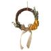 1pc Dried Yellow Rose Garland Dry Flower Wreath Decor Wedding Floral Pendant