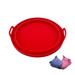 Air Fryer Plate Baking Microwave Pads Baking Mat Folding Reusable Non-Stick Silicone Round BBQ Pot