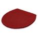 WBTAYB Elongated Lid Rug Cover with a Draw String Fit lids 17 to 18.5 in Long - Toilet Seat Cover - (W) 18.5in X (L) 19.7in - Red